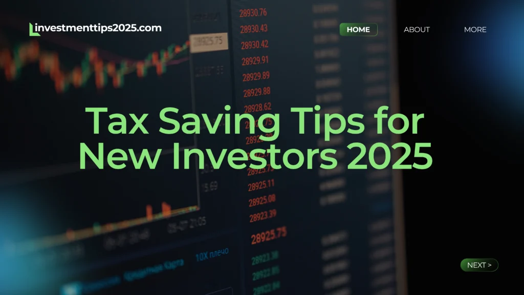 Tax Saving Tips for New Investors 2025